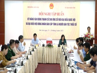 HỘI NGHỊ TẬP HUẤN KỸ NĂNG CHO ỨNG CỬ VIÊN ĐBQH VÀ HĐND NGƯỜI DÂN TỘC THIỂU SỐ